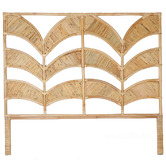 Papaya &amp; Patina Bebe Wave Rattan Bedhead