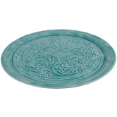 Papaya &amp; Patina Turquoise Roe 35cm Serving Plate