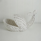 Papaya &amp; Patina Willy Whale Rattan Basket