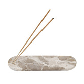 Papaya &amp; Patina Lilet Marble Incense Holder