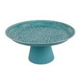 Papaya &amp; Patina Turquoise Roe Cake Stand