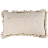 Papaya &amp; Patina Cora Stripe Rectangular Cotton Cushion