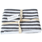 Papaya &amp; Patina Stripe Macha Cotton Tea Towels