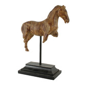 Papaya &amp; Patina Carol Horse Ruin Decorative Ornament