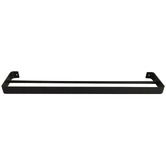 Papaya &amp; Patina Black Mac 600mm Metal Towel Rail