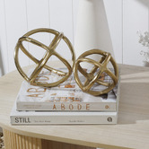 Papaya &amp; Patina Gold Seb Sphere Ornament
