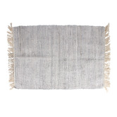 Papaya &amp; Patina Grey Santorini Cotton Rug