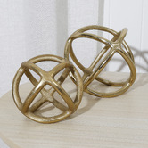 Papaya &amp; Patina Gold Seb Sphere Ornament