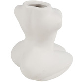 Papaya &amp; Patina White Neisha Nude Female Ceramic Vase