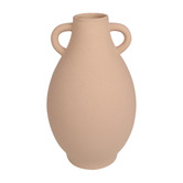 Papaya &amp; Patina Beige Paola Ceramic Vase