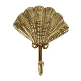 Papaya &amp; Patina Belize Shell Brass Wall Hook