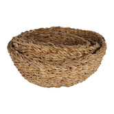 Papaya &amp; Patina 3 Piece Yeppoon Seagrass Decorative Bowl Set