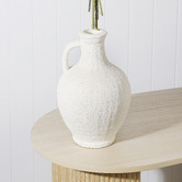 Papaya &amp; Patina White Ofelia Terracotta Vase