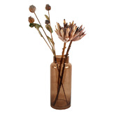 Papaya &amp; Patina Brown Tall Moodi Glass Vase
