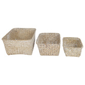 Papaya &amp; Patina 3 Piece Whitewash Haven Storage Basket Set