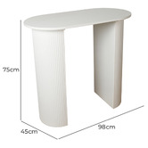 Papaya &amp; Patina Blanche Console Table