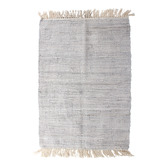 Papaya &amp; Patina Grey Santorini Cotton Rug
