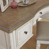 Anita Design Living White Lorena Dressing Table &amp; Stool Set