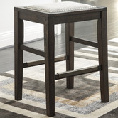 Anita Design Living 61cm Dark Timber Allison Wooden Barstool