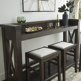Anita Design Living 61cm Dark Timber Allison Wooden Barstool