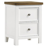 Anita Design Living Monroe Acacia Wood Bedside Table