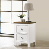 Anita Design Living Monroe Acacia Wood Bedside Table