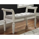 Anita Design Living Button Tufted LeBlanc Accent Bench