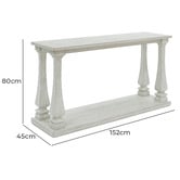 Anita Design Living White Serene Console Table