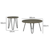 Anita Design Living 3 Piece Azrael Table Set