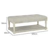 Anita Design Living Montera Upholstered Ottoman