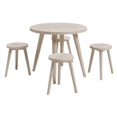 Anita Design Living Kids&#039; Addison Acacia Wood Table &amp; Stools Set