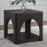 Anita Design Living Henrietta Acacia Wood Side Table