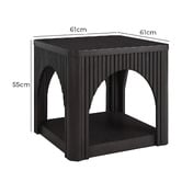Anita Design Living Henrietta Acacia Wood Side Table