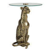 Anita Design Living Clayton Leopard Aluminium Side Table