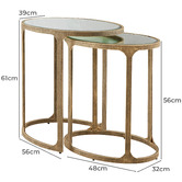 Anita Design Living 2 Piece Sienna Nesting Side Table Set