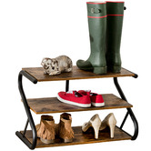 Olola Living Rustic Z-Frame Shoe Rack