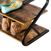 Olola Living Rustic Z-Frame Shoe Rack