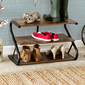 Olola Living Rustic Z-Frame Shoe Rack