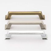 Castella Brushed Antique Brass Buckhurst Cabinet Handle