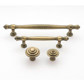 Castella Brushed Antique Brass Bentleigh Cabinet Knob