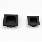 Castella Matte Black Flush Cabinet Handle