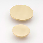 Castella Brushed Brass Gyre Cabinet Knob