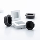 Castella Matte White Flush Cabinet Handle