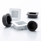 Castella Matte Black Round Flush Cabinet Handle
