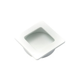 Castella Matte White Flush Cabinet Handle