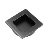 Castella Matte Black Flush Cabinet Handle
