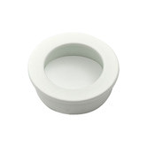 Castella Matte White Round Flush Cabinet Handle