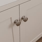 Castella Decade Flat Brass Knob