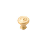 Castella Decade Embossed Brass Knob