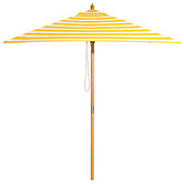 Skyward Outdoor Living 2m Yellow &amp; White Striped Sunny Marbella Market Umbrella
